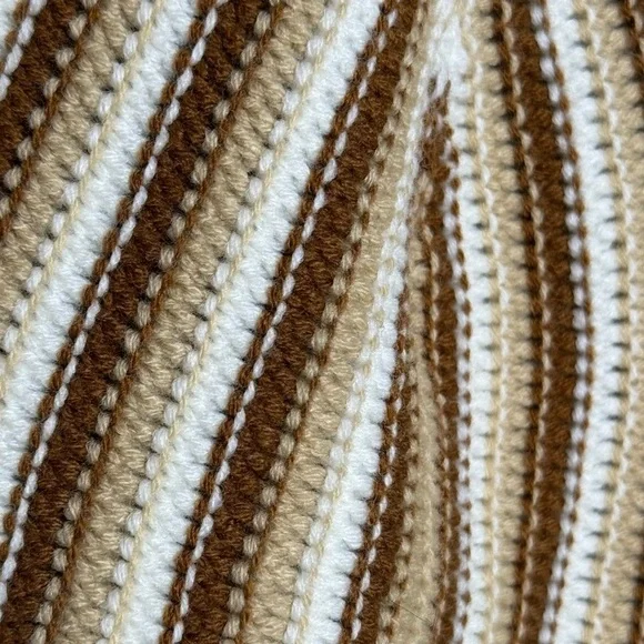 NWT Rue21 womens crochet top Size M stripe tie boho beach summer vacation tie - Picture 5 of 7